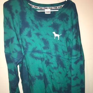 Teal Tie-Dye Sweater from PINK for PeggySmith0519